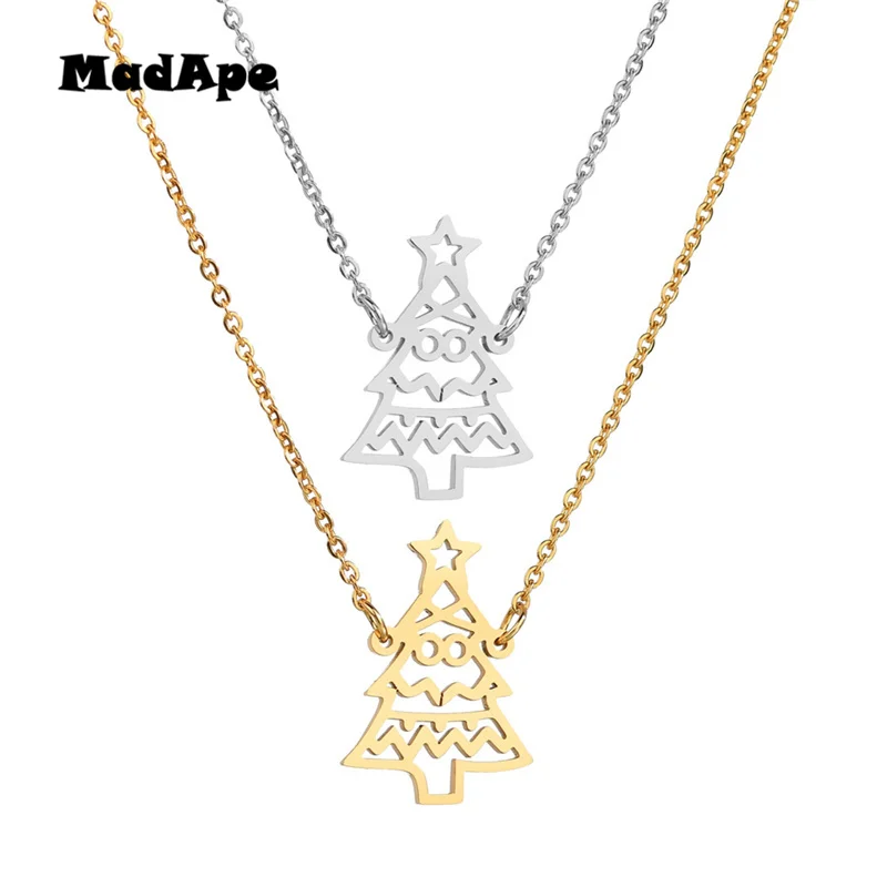 Цепочка MadApe с кулоном из нержавеющей стали 316L ожерелье со звездой и пальмой на