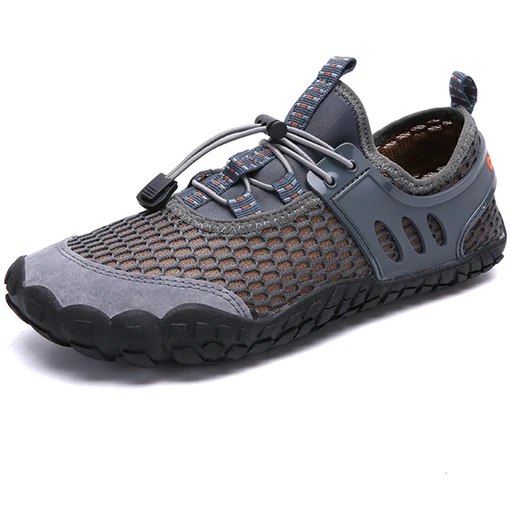 Grey Men Shoes Высокое качество Breathabe Мягкие Мужская обувь для бассейна Летние Водные кроссовки обувь мужской спортивная обувь для улицы треккинговые ботинки для мужчин прогулочная обувь - Цвет: Grey Men Shoes