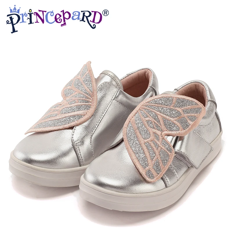 Princepard/розовая спортивная обувь из натуральной кожи для детей повседневная