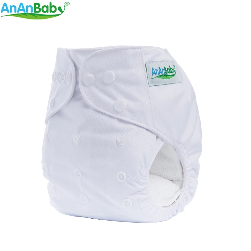 AnAnBaby, одноцветные тканевые подгузники,, дышащие детские подгузники, многоразовые детские подгузники, один размер, для 0-3 лет, a-серия, кавайные подгузники