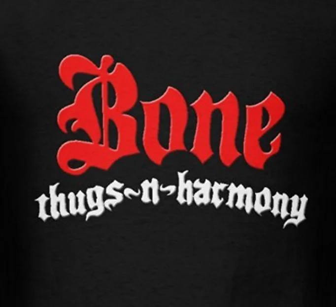 Bone Thugs N Harmony мужская майка мода Коротким Рукавом Хлопок Рубашка Классический
