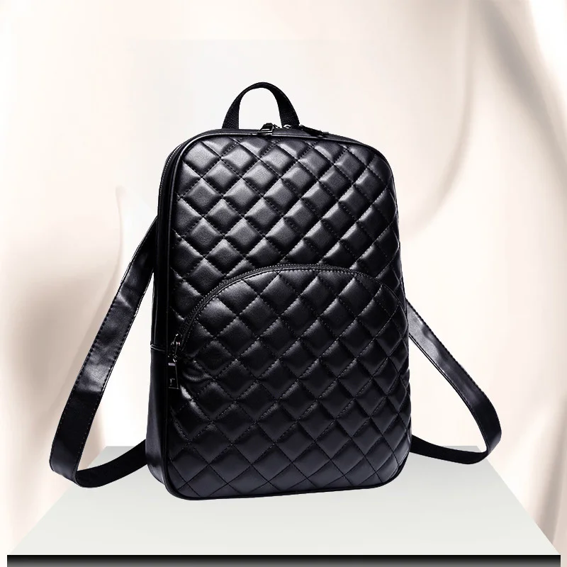 Сумки для Для женщин 2018 искусственная кожа рюкзак Бизнес Lingge Mochila Feminina SJB-034 черный