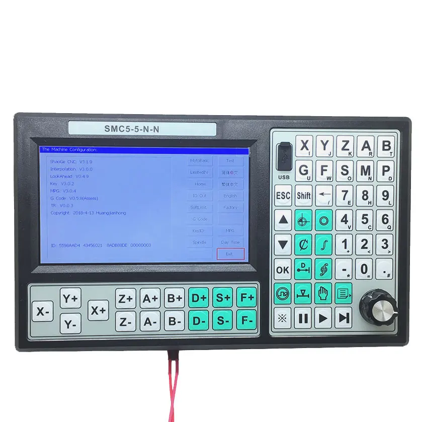 SMC5-5-N-N CNC 5-осевой Автономный контроллер 500 кГц движения 7 дюймов Экран заменить Mach3