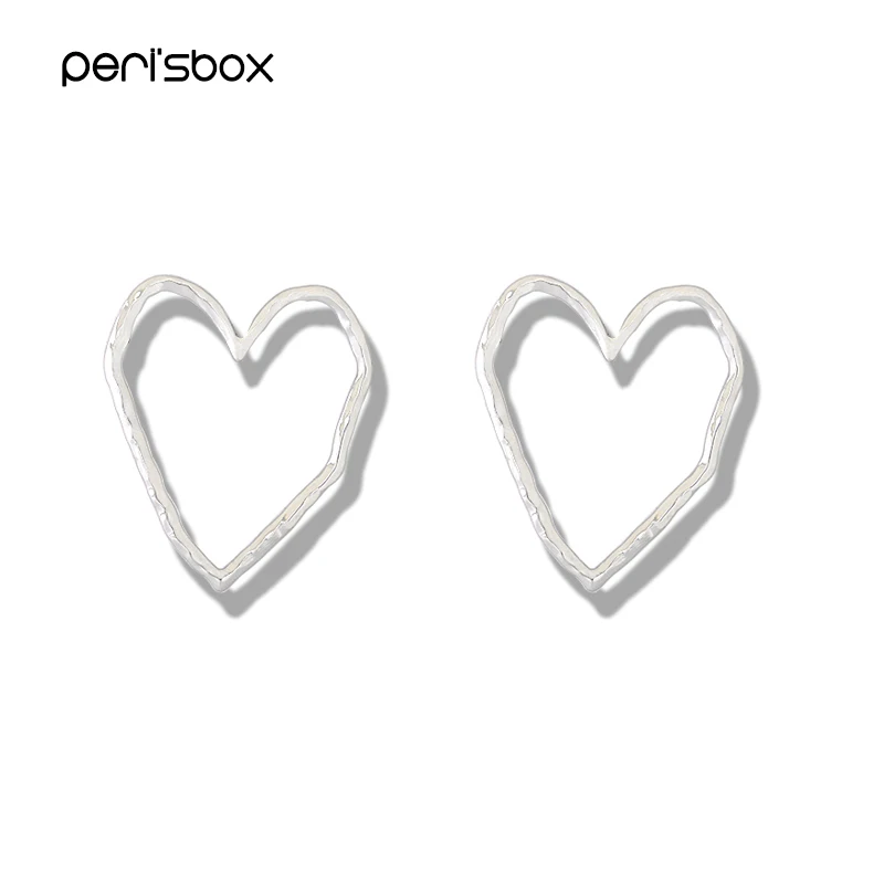 Женские серьги кольца Peri'sBox золотого и серебряного цвета с рисунком молотков