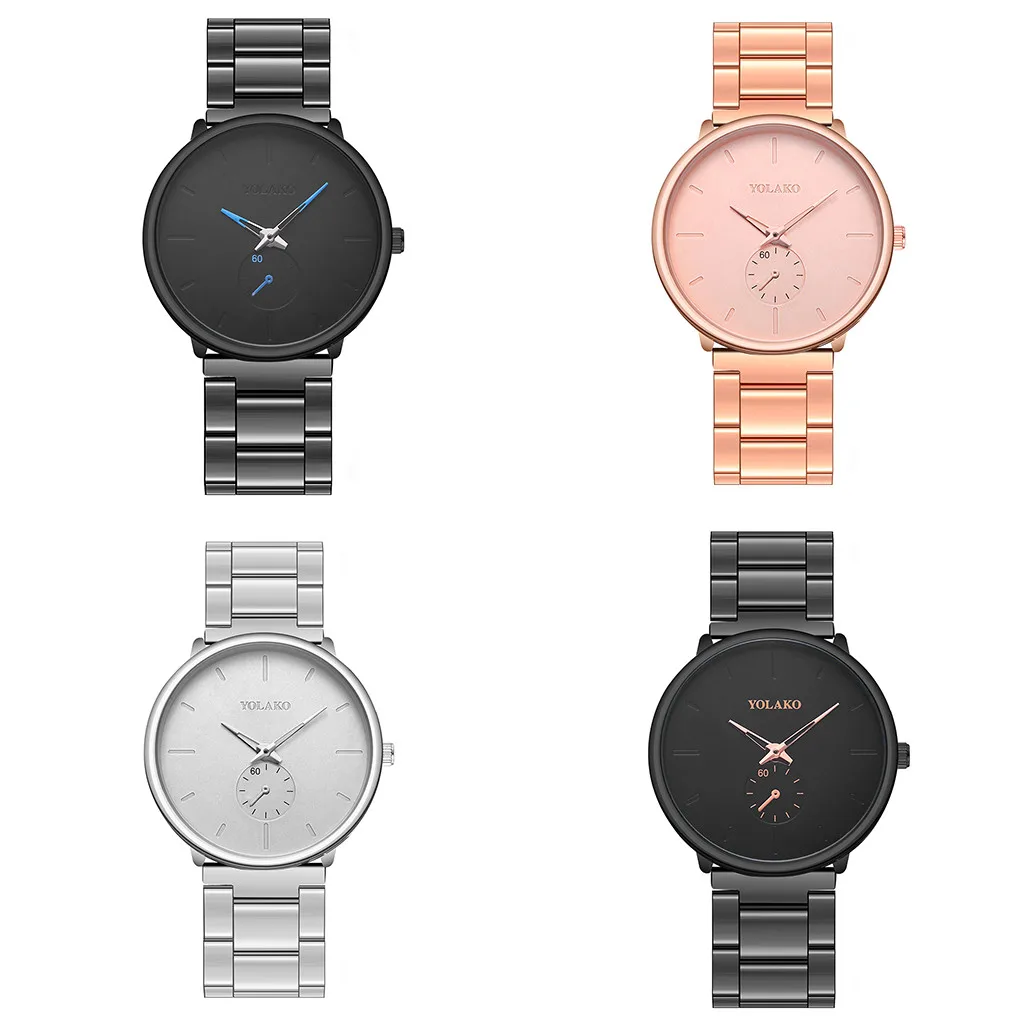 

Men's Watches Stainless Steel Luxury Business Watch Quartz Watch 2019 Fashion Classic Wrist Watch Men Clock gift for man 30X