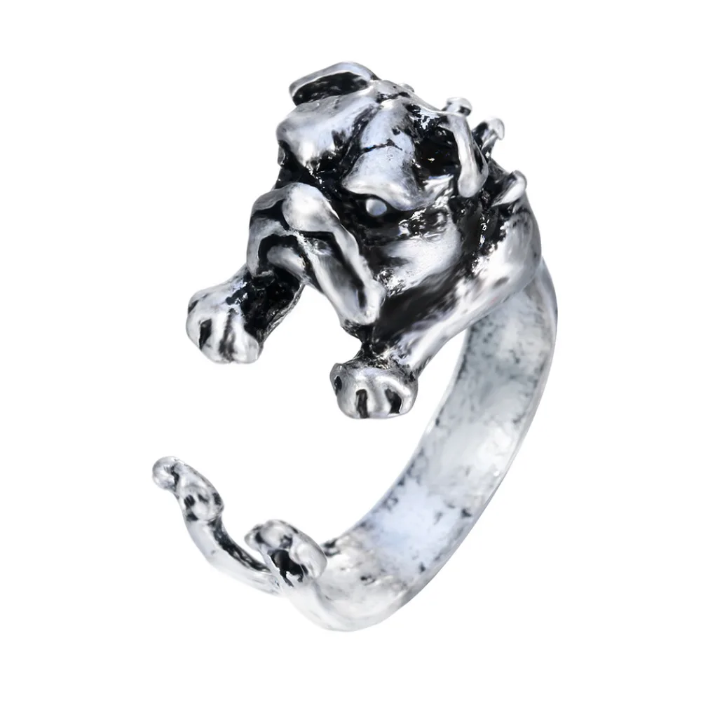Kinitial 30Pcs Bulldog Ring Vintage Dog Hippie Boho Knuckle French Anel Rings For Women | Украшения и аксессуары