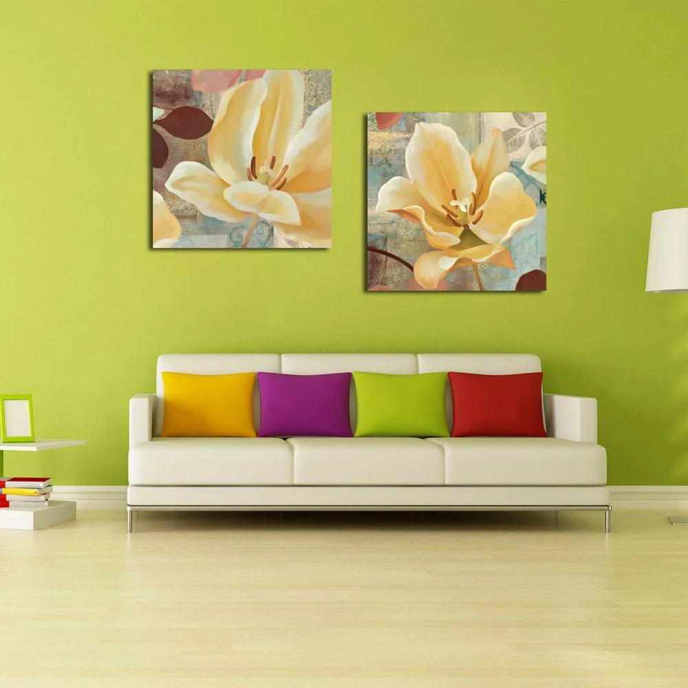 W129 Water Lily Unframed Art Wall Canvas Prints for Home Decorations 3 PCS |