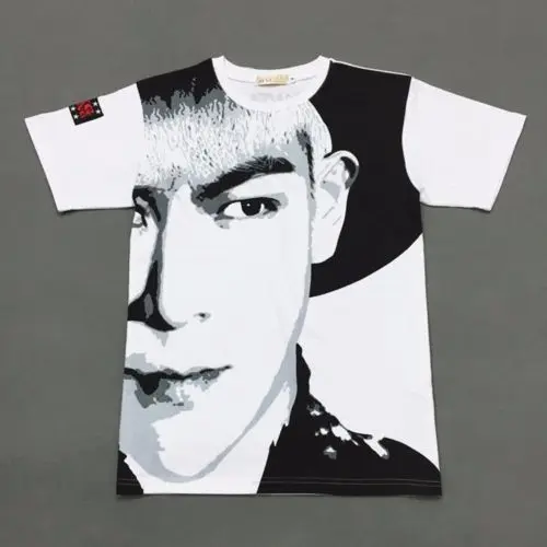 T.O.P Mainlead KPOP BIGBANG футболка сделана полная футболка T.O.P футболка FANTASIC BABY - Цвет: T.O.P