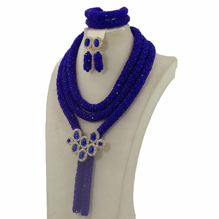 2017 новейшие очаровательные нигерийские Свадебные африканские бусины комплект