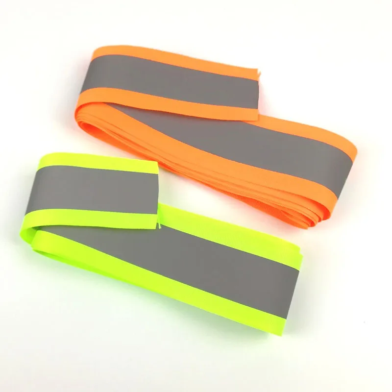 50mm x 30mm* 3 Meter / lot, Oxford reflective fabric sewing tape reflective webbing ribbon for sewn on clothing bags