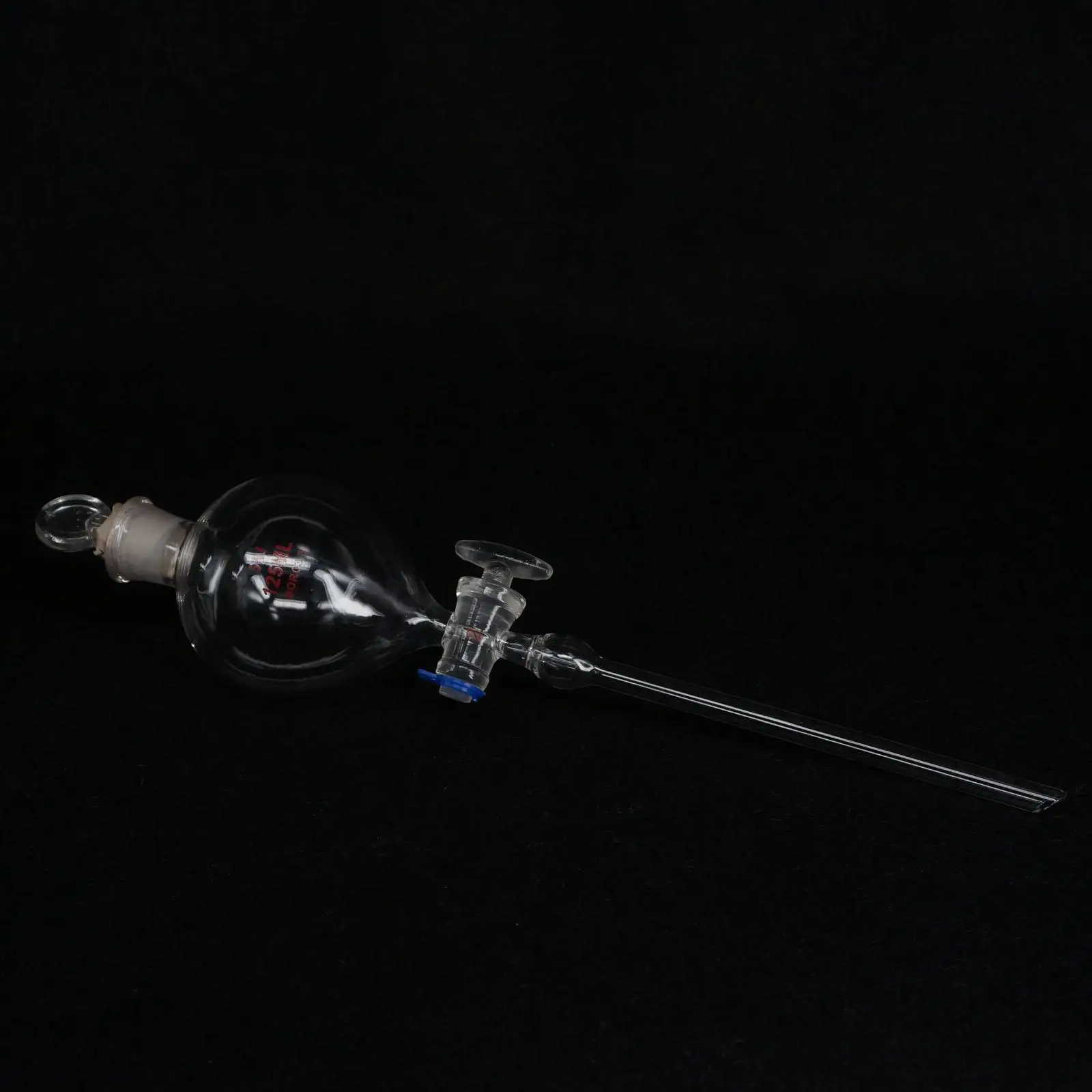 125 мл лабораторное стекло падение Воронка Форма шарика со стеклянным стопкоком