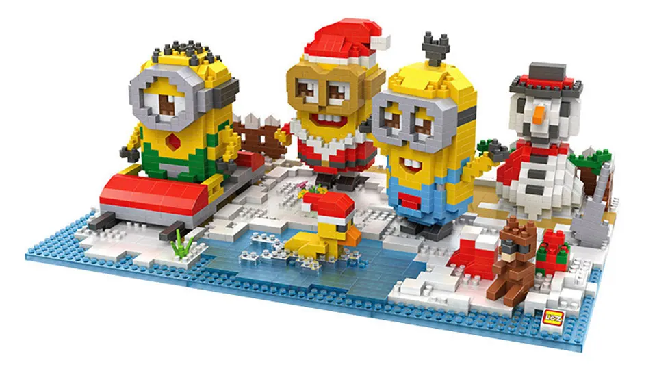 LOZ алмазные блоки собранная модель DIY детские развивающие игрушки остров рай рождественские строительные блочные фигурки кирпичные игрушки