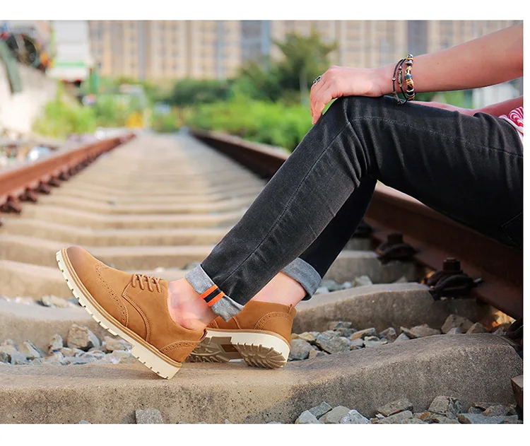Brand Spring Suede Leather Men Shoes Oxford Casual Classic Sneakers For Male Comfortable Footwear