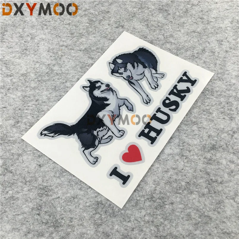 Светоотражающие наклейки на автомобиль Я люблю Хаски 3 м|car window decals|car stickercar sticker