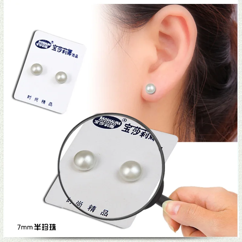 JeeMango stainless steel 10 Color Cubic Zirconia Without Pierced Ears Earrings Health Magnet Clip Earrings For Women Men C00006