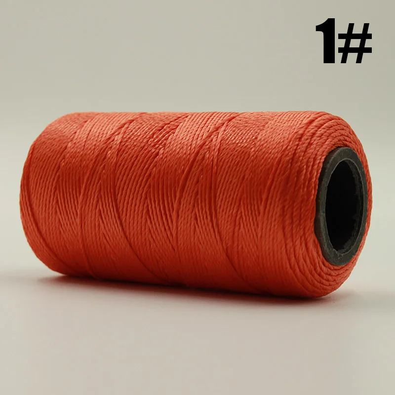 NO.1 1 рулон, цветная полиэфирная нить для шитья, кожаная вощеная нить для вышивки крестиком, шнур, кожаная нить, нить для шитья своими руками - Цвет: NO.1