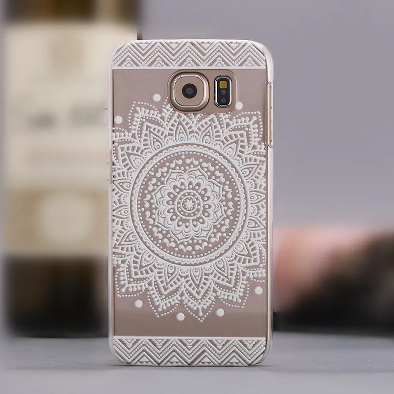 Элегантный чехол для телефона Campanula Mandala с цветочным рисунком Ретро стиль Samsung Galaxy