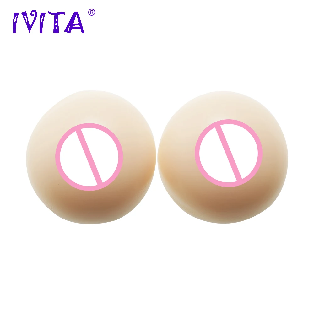 IVITA 1200 г реалистичные силиконовые формы груди поддельные усилители Трансвестит