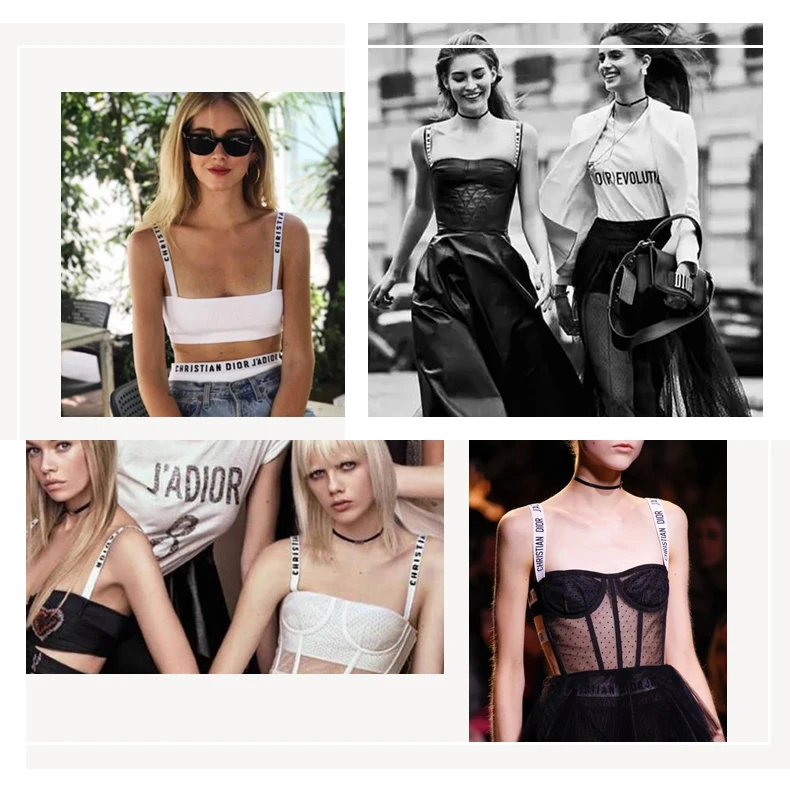 DOBREVA женский без косточек слегка проложенный письмо Strappy T-shrit Demi бюстгальтер