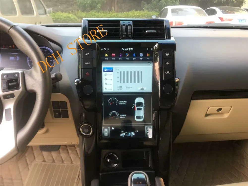 13,6 дюймов вертикальный tesla стиль Android 8,1 автомобильный dvd-плеер gps навигация для Toyota Land Cruiser Prado 150 2010-2013- PX6