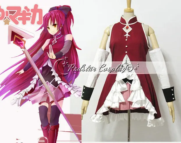 Puella Magi Madoka Magica Kyoko Sakura Косплей Костюм на заказ любой размер|costume teeth|costume prizescosplay