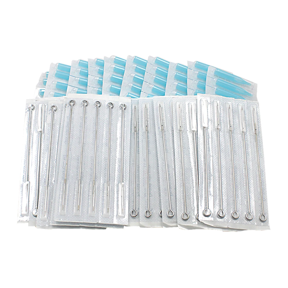 Одноразовые Иглы для татуировок и наконечники трубок набор 100 шт.