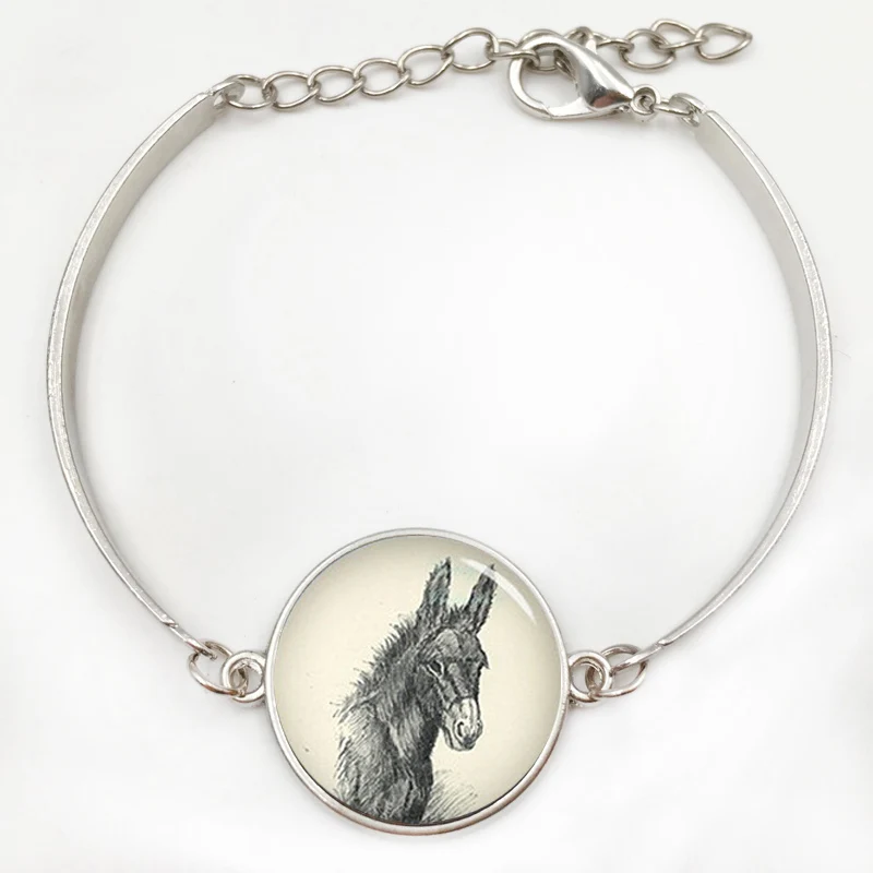 Брендовый модный браслет с надписью love horse винтажный художественный