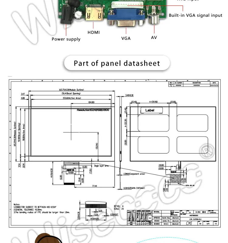 7,0 дюймов TFT ЖК-дисплей разрешение дисплея 1024x600 EJ070NA 01J 60 Гц 40 pin панель управления