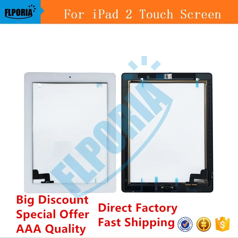Для планшета iPad 2 Сенсорный экран Дисплей Стекло сборка включает в себя дома