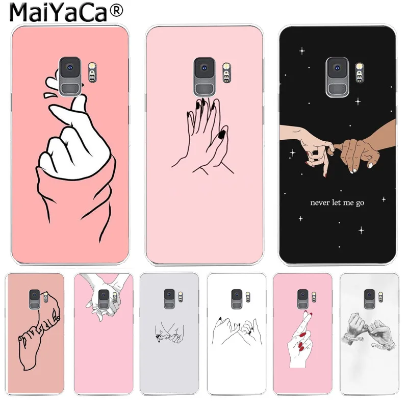 MaiYaCa Finger Art Pink Love Pinky Swear Модный чехол для телефона прекрасный Samsung S9 plus S5 S6S6edge S6plus S7