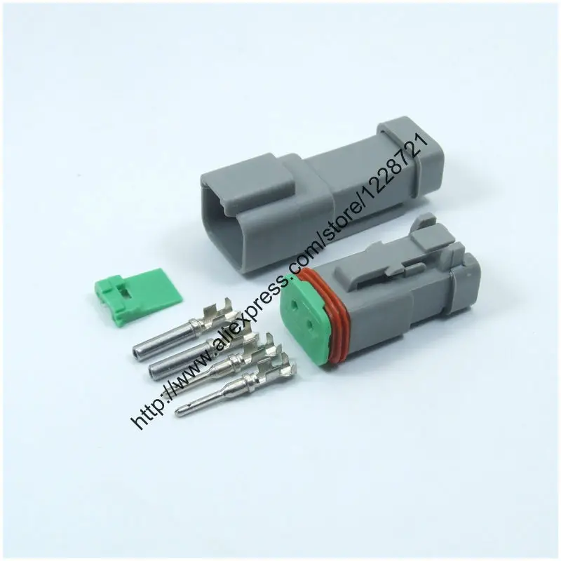 1 компл. DT06 2S EC01 2 контакта мужской женский электрический провод разъем Amphenol Deutsch