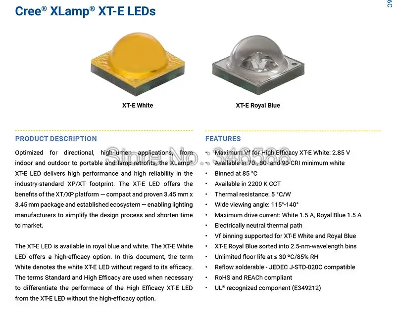 Cree XBD XB-D 3 светодиодный s светодиодный излучатель лампа светильник белый теплый белый красный зеленый Королевский синий желтый 9 В Интегрированный Светодиодный светильник источник