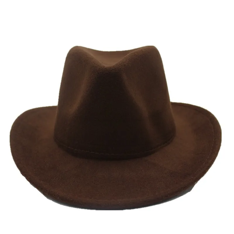 Кепка oZyc из шерсти для мужчин и женщин кепка Sombrero Шляпа Fedora ковбойская в