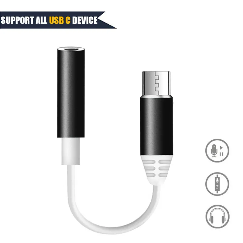 Тип C до 3 5 мм наушники Aux Jack адаптер аудио кабель USB для iPad Pro 2018 Xiaomi huawei все тип c