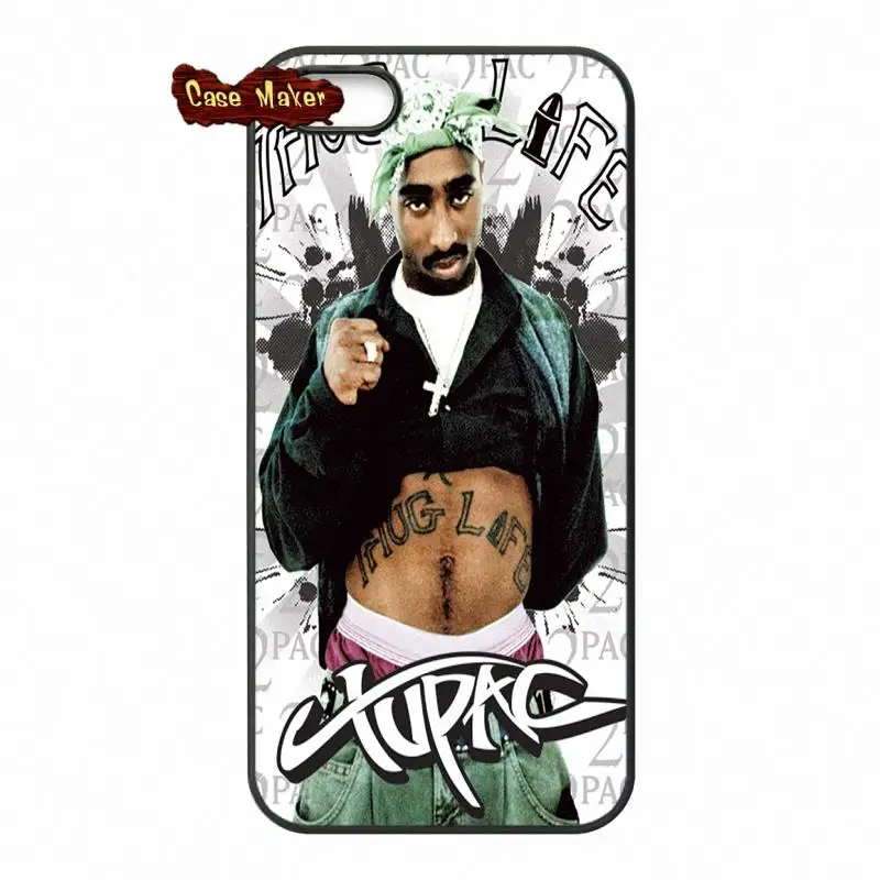 Rap певица 2Pac Тупак Амару Шакур Caes Обложка для iPhone X 4 4S 5 5C SE 6 S 7 8 плюс Galaxy J5 J3 A5 A3 2016 S5