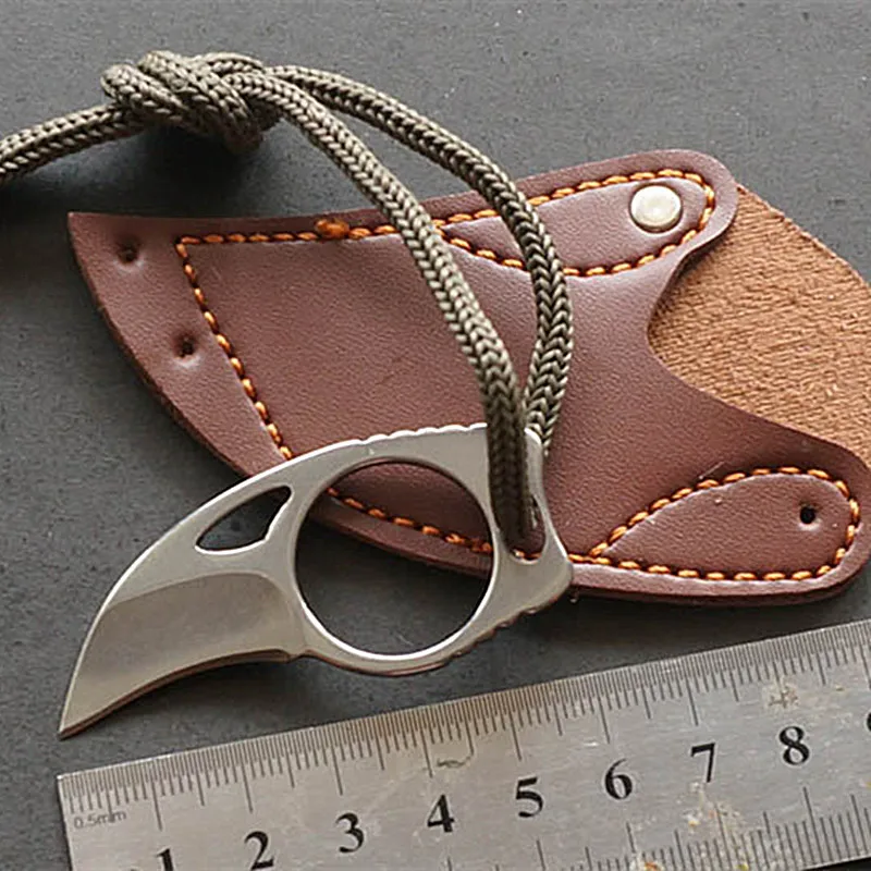 Knife Outdoor emergency tools Camping finger stainless steel knife to carry sharp cut rope auto rescue tool | Спорт и развлечения