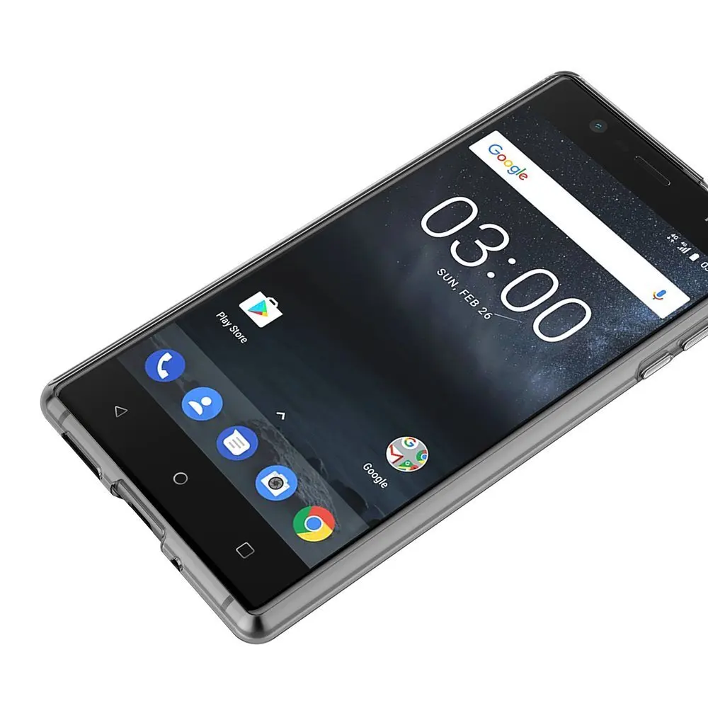 Чехол для Nokia 3 5 дюймов ультра тонкий мягкий Силиконовый ТПУ резиновый