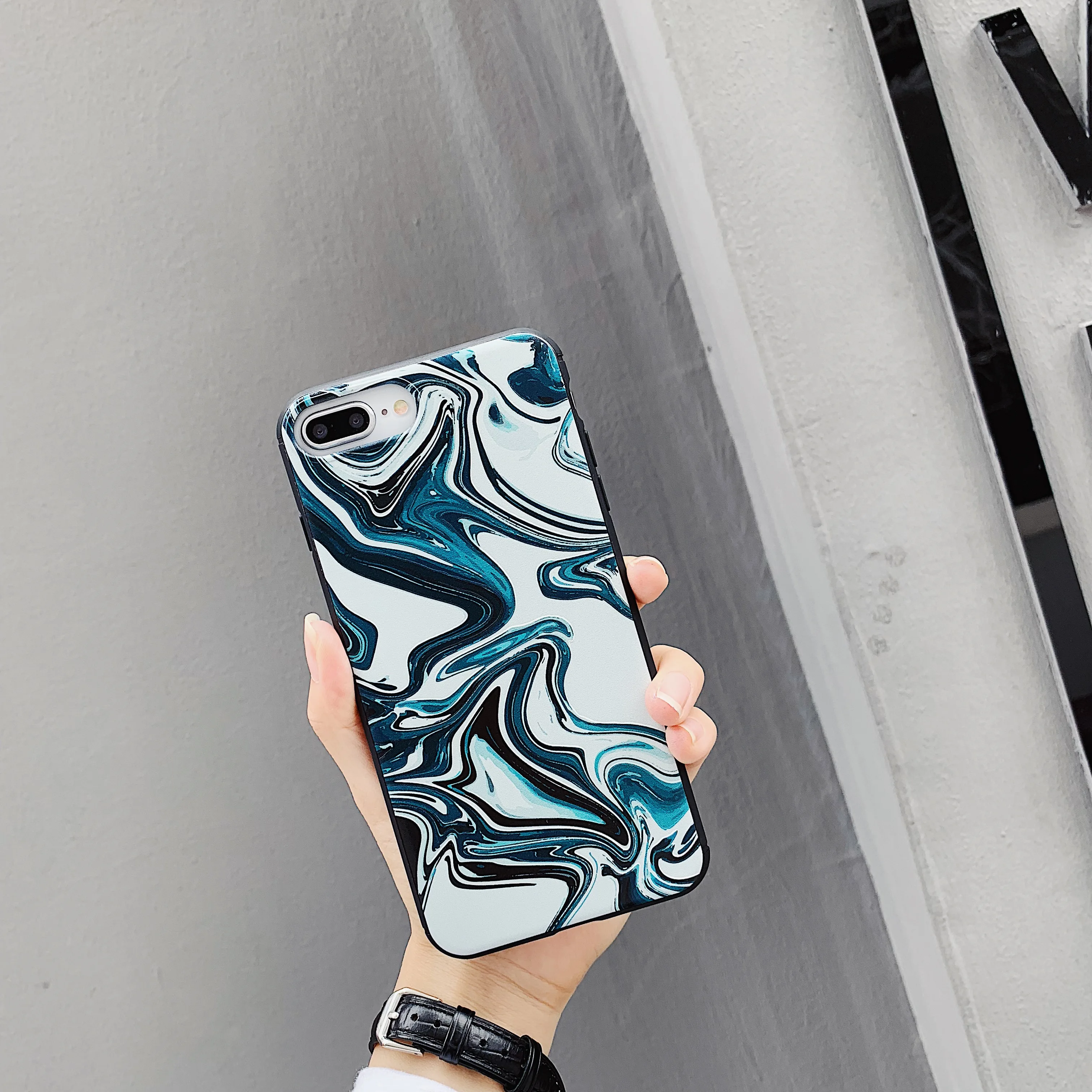 COPEONE синий розовый чехол для iPhone X XS XSMAX XR Мягкий Силиконовый ТПУ под мрамор 6 7 8 Plus 6s