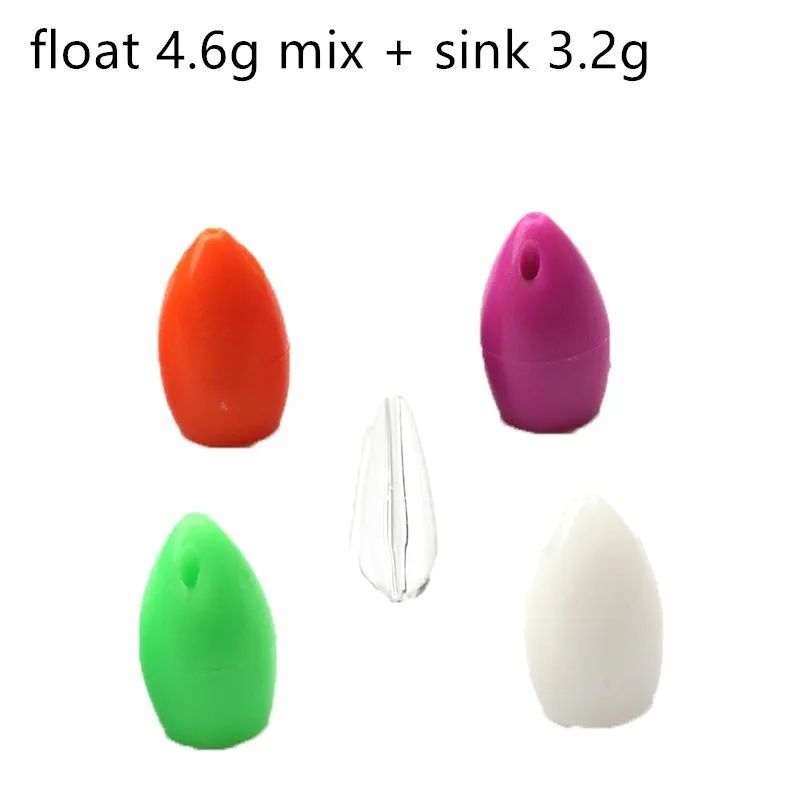 4.6g float mix sink Rompin long disatance casing SPIROLINO медленное погружение подвесное промежуточное Спиннинг для ловли нахлыстом - Цвет: 4.6g float mix sink