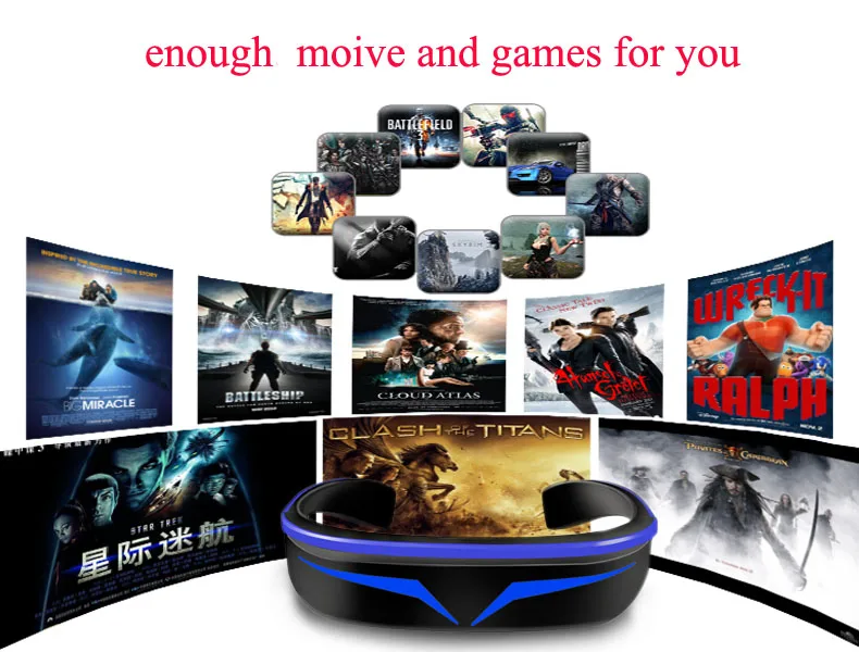 Seling HD 1080P Android5.1, WiFi, сенсорная кнопка, дорожка, шар, управление, браузер, 3D смарт-видео очки, умные цифровые очки