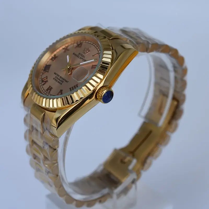 Стальные брендовые Роскошные полностью стальные автоматические механические