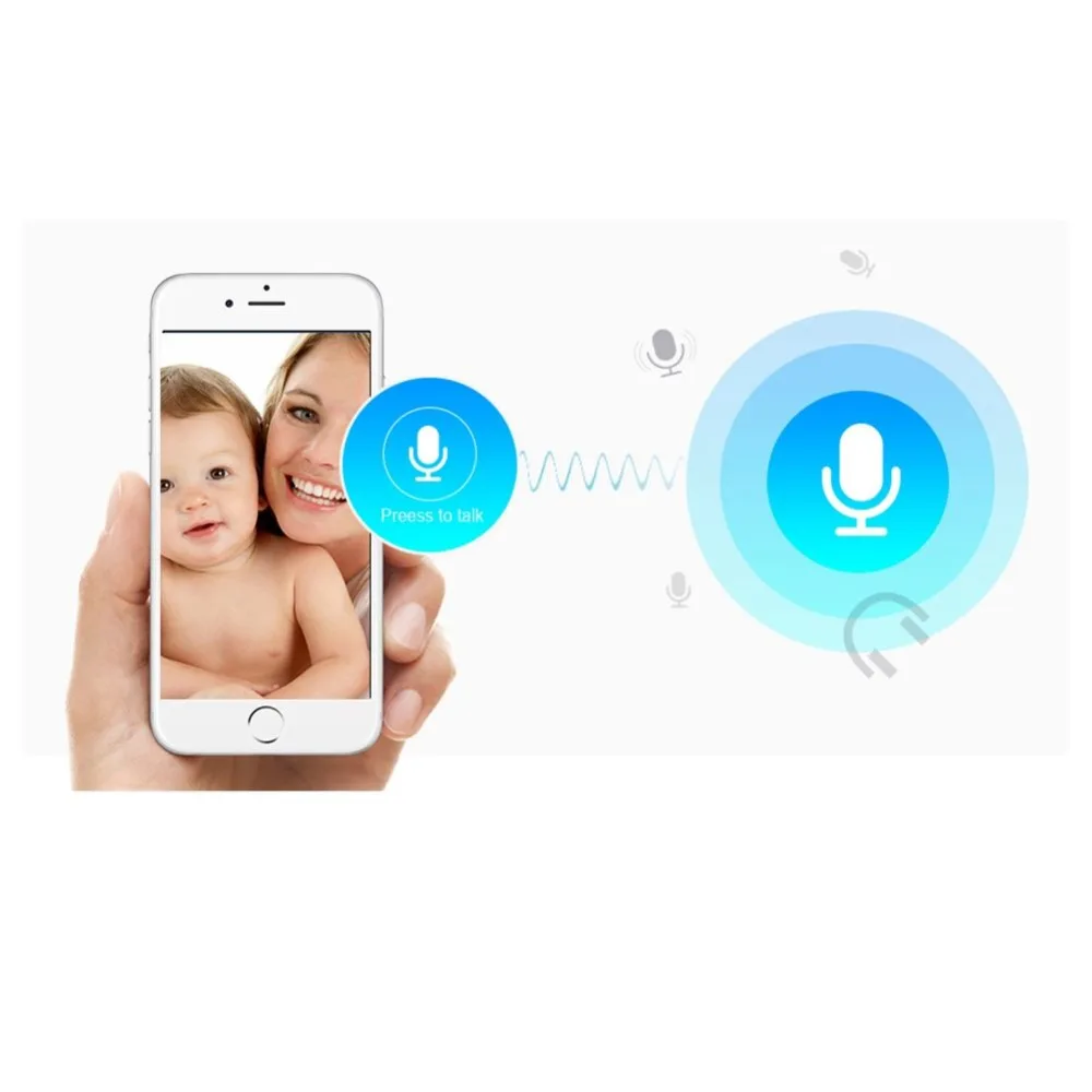 МООЛ Высокое качество HD 1080P WiFi IP домашняя камера безопасности двухсторонняя