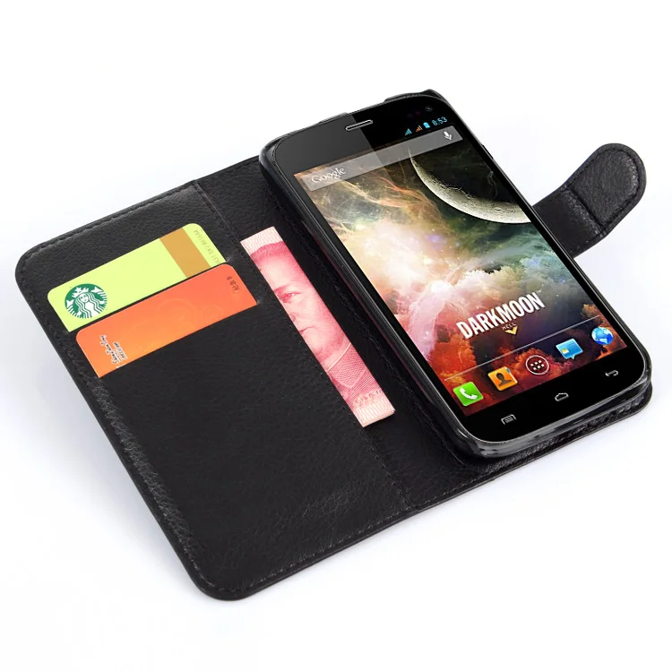 Роскошные Флип Бумажник Книга Стиль искусственная кожа случай для Франции Wiko