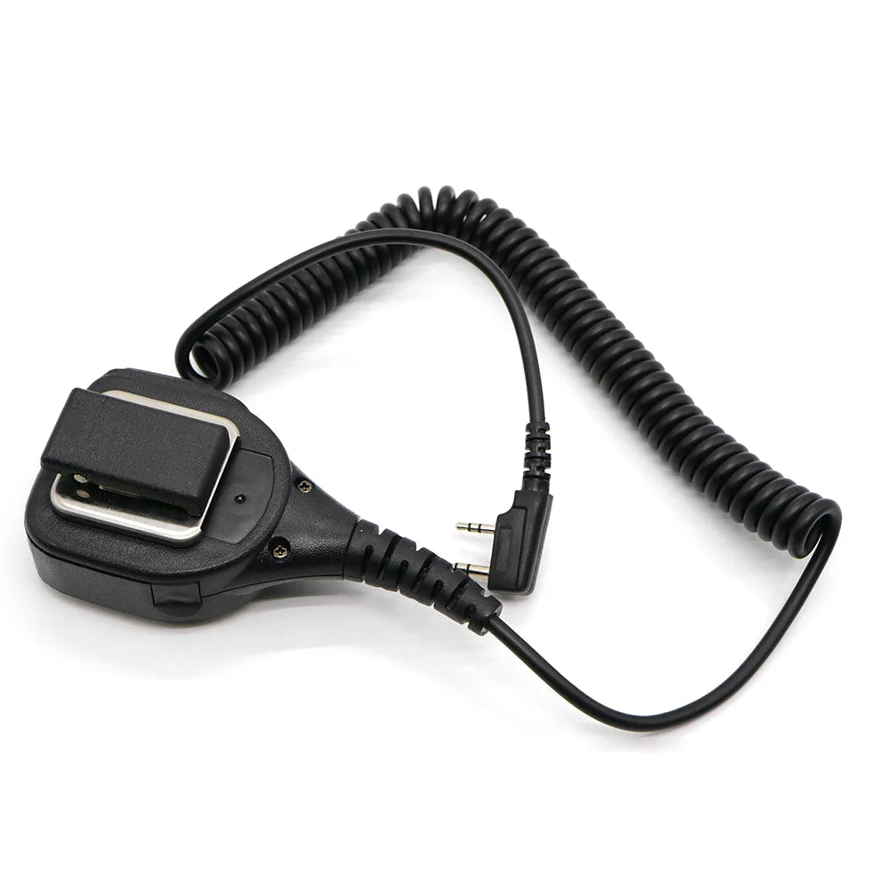 2 контакта PTT водонепроницаемый плечевой микрофон для двухсторонней радиосвязи