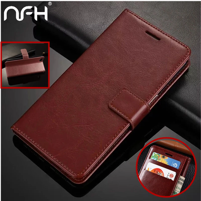 Luxury Shockproof Leather Flip Case For iPhone 5 On 5S 6 S 7 8 Plus Card Slot Wallet Stand Soft Bumper on X | Мобильные телефоны и