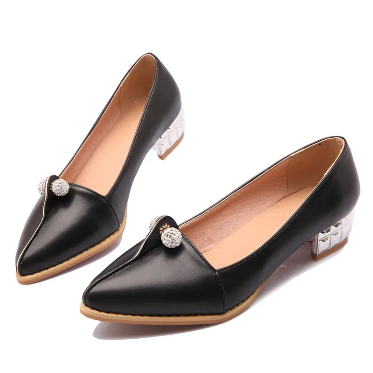 Женские модные туфли больших размеров 34 47 Женская Весенняя обувь на плоской