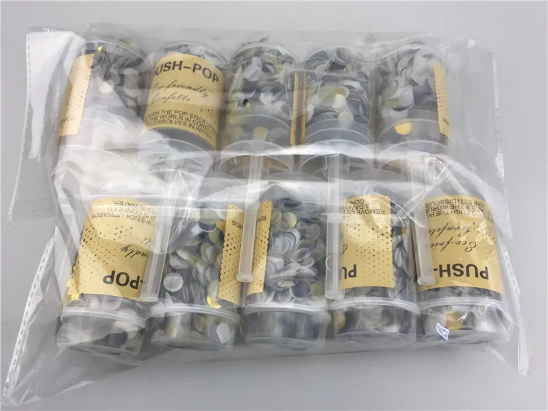 10 шт./компл. круглый пуш-ап Confetti Poppers узурпирующего Maker для свадебного торжества и дня рождения бакалавра вечерние свадебные сувениры