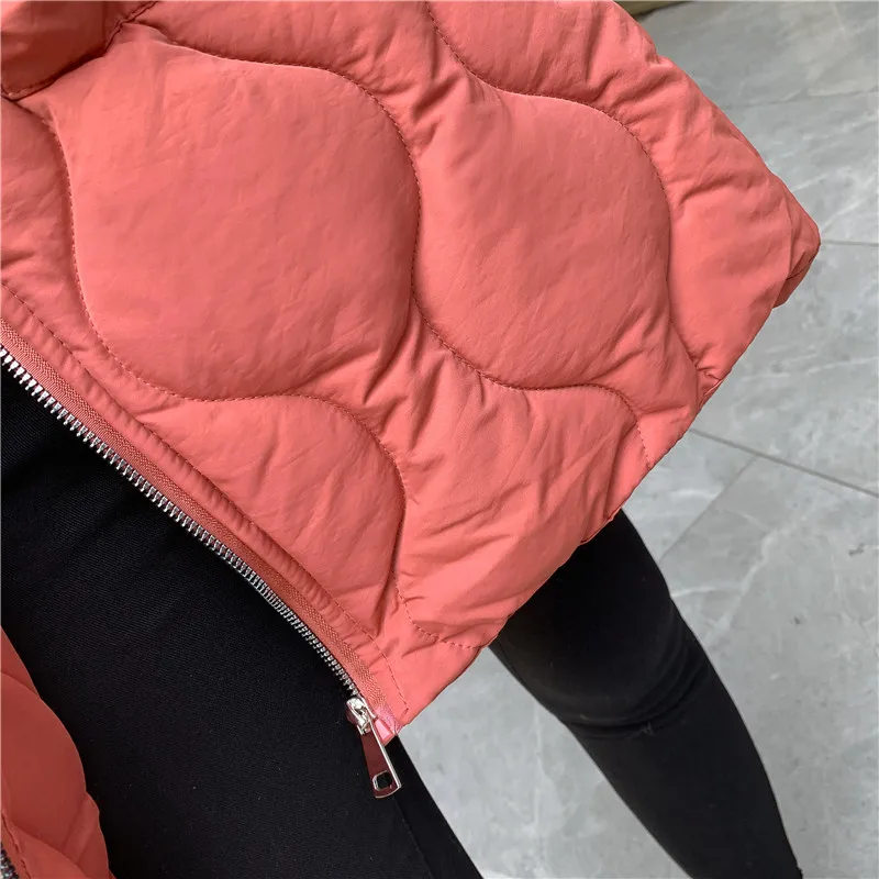 Women Hooded Long Vest Jacket Gilet Sleeveless Waistcoat Women's Outerwear with Hood
