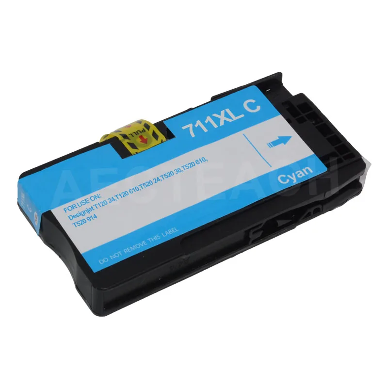 Aecteach 2set Ink Cartridge Replacement For HP 711 XL HP711 Designjet T120 T520 Printer Cartridges Full With Chip | Компьютеры и офис