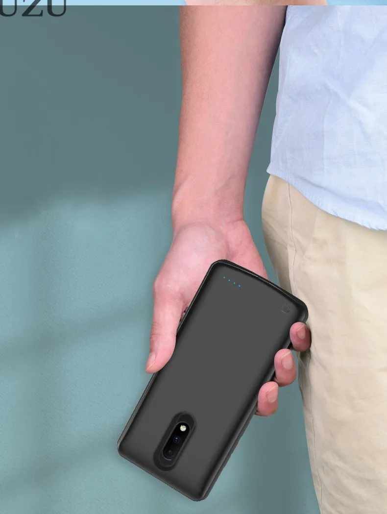 6000 мА/ч чехол для зарядки аккумулятора большой емкости для One Plus 7 Pro внешний портативный беспроводной зарядный чехол для OnePlus 7 Pro роскошный
